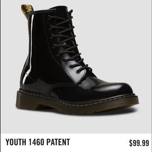 Authentic Black Patent Dr. Martens. AS NEW!